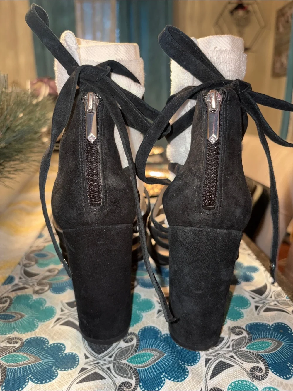 Sam Edelman Black Strappy Gladiator Heels